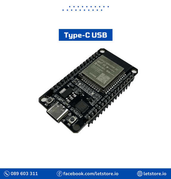 Type-C USB (CP2102) 30 Pin Nodemcu ESP32 Microcontroller WiFi & Bluetooth