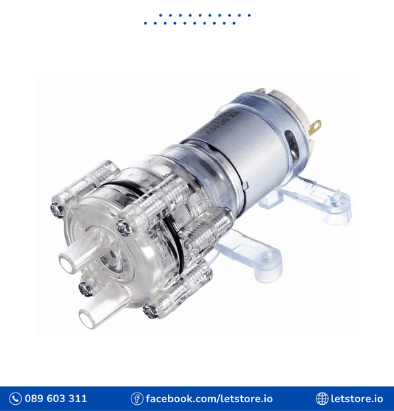12V 3W 385 Transparent Water Pump DC Motor Flow: 1.8L/mini Longest Life is 3000 Hours