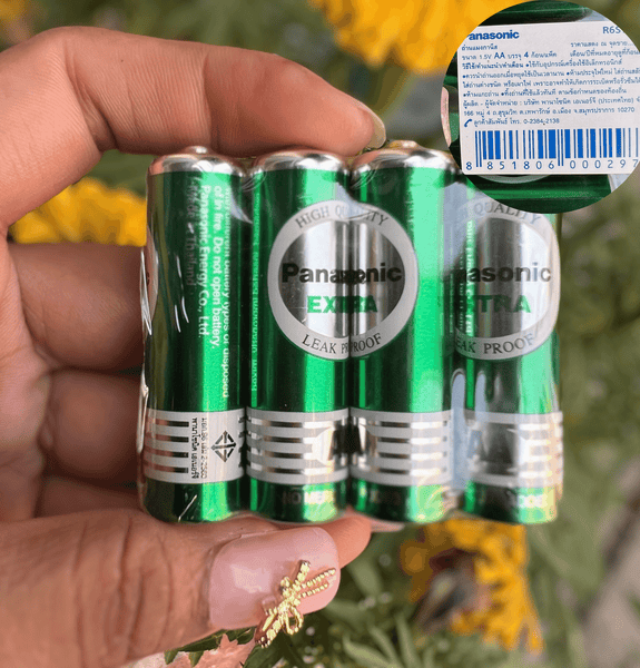 AA, AAA Panasonic Battery Green 1.5V
