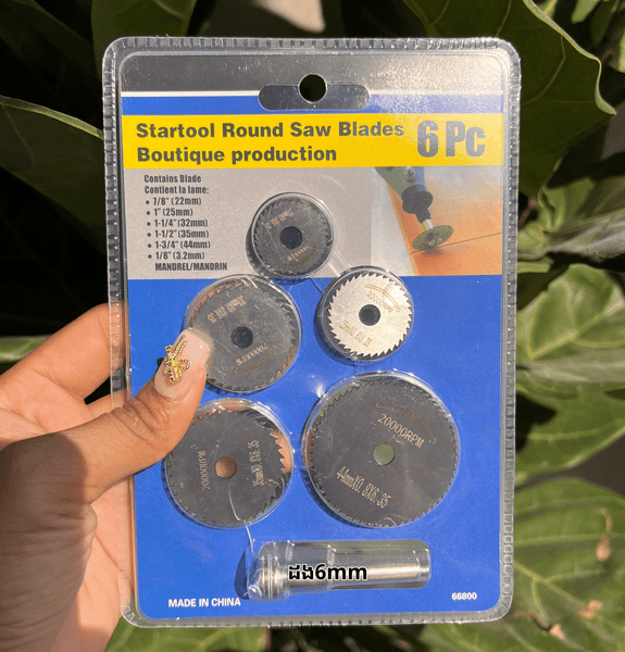 Startool Round Saw Blades 6pcs, Set Cutter 6pcs for wood and plastic