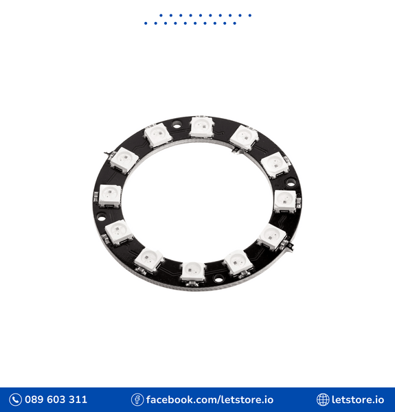 12 Bits 12 X WS2812 5050 RGB LED Ring Lamp Light with Integrated Drivers