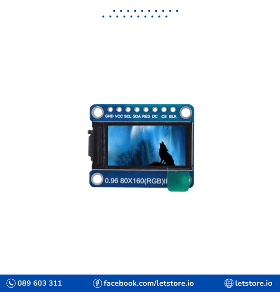 0.96 Inch Color IPS TFT LCD Display Screen Board for ST7735 7 Pins SPI Interface