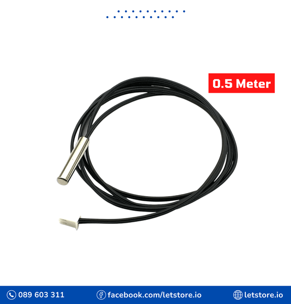 10K 1% 3950 NTC Thermistor Temperature Sensor Waterproof Probe Wire 0.5M