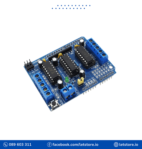 Driver L293D Shield Expansion Blue Board