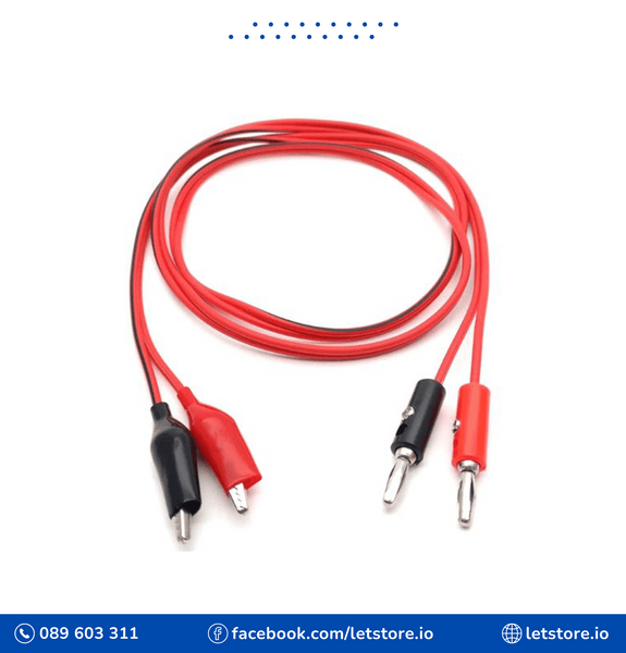 1 Meter 1 Pair Crocodile Alligator Clip