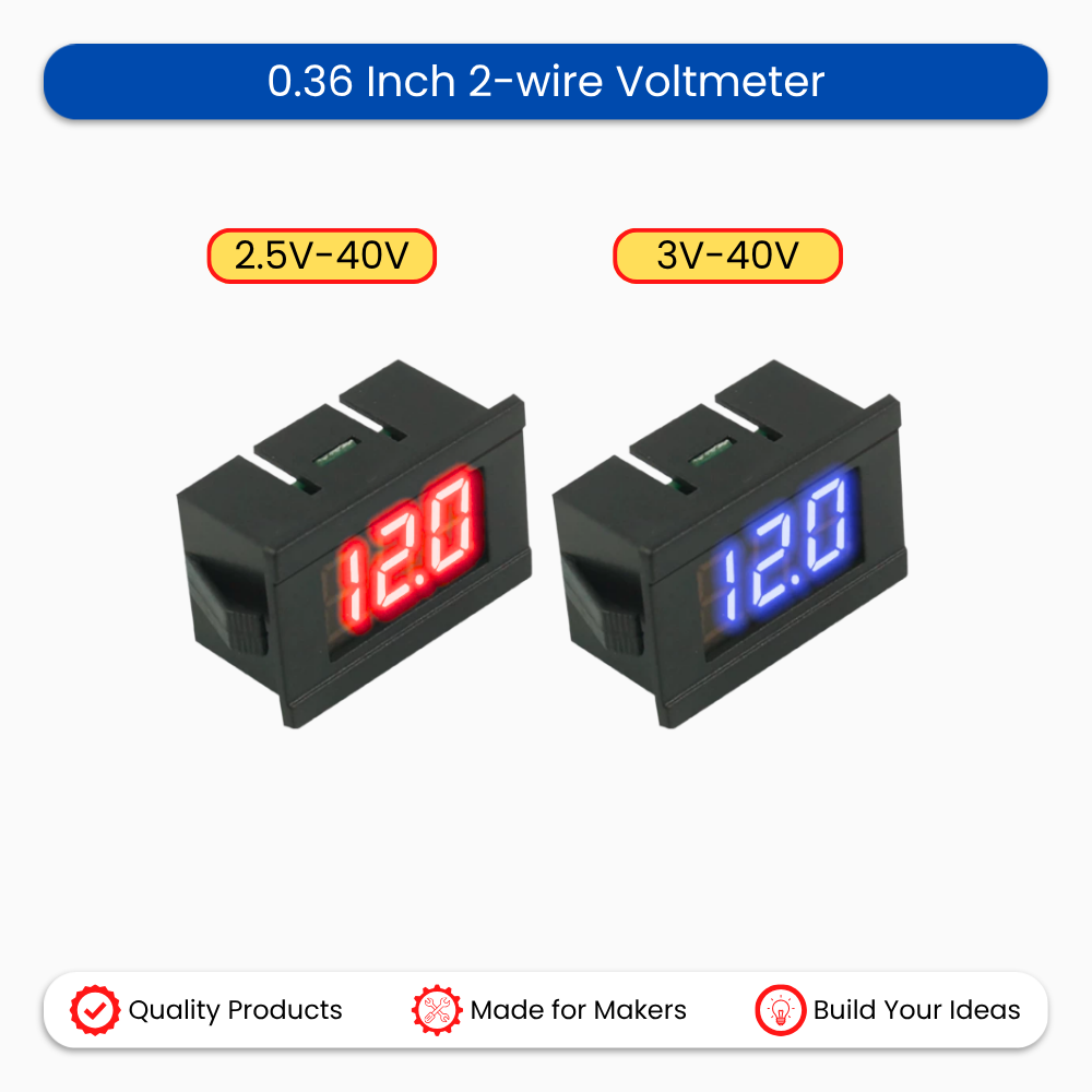 0.36 Inch 2-wire Voltmeter 2.5-40V