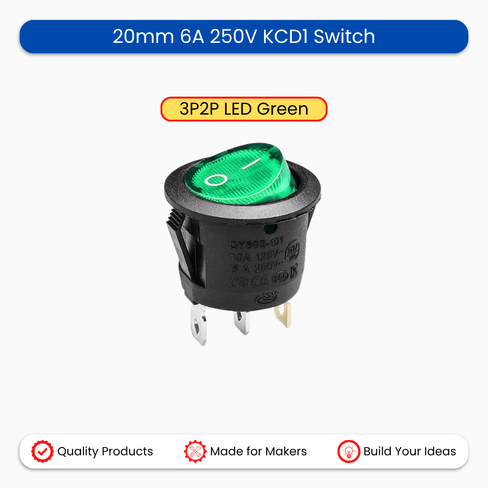20mm 6A 250V KCD1 Switch