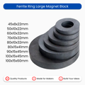 Ferrite Ring Large Magnet Black