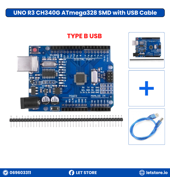 UNO R3 SMD CH340G TYPE-B