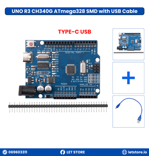 UNO R3 SMD CH340G TYPE-C
