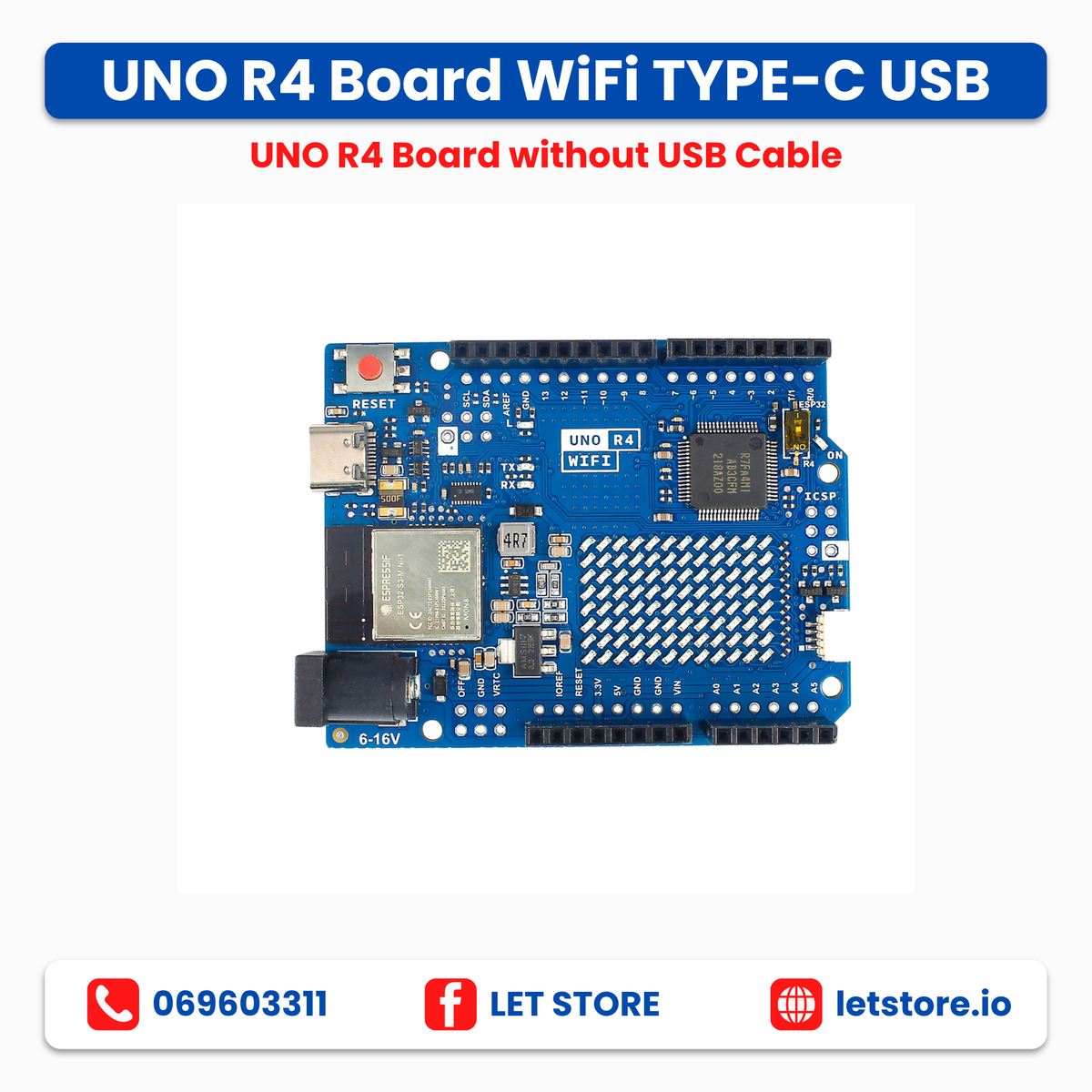 UNO R4 WiFi TYPE-C USB