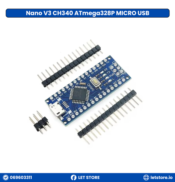 Nano V3 ATmega328P 16MHz MICRO USB
