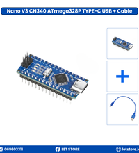 Nano V3 ATmega328P 16MHz TYPE-C USB