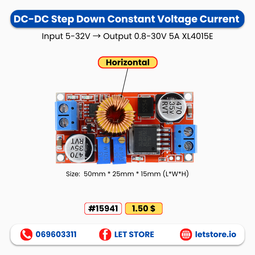 5A XL4015E V Buck Constant 5-32V to 0.8-30V