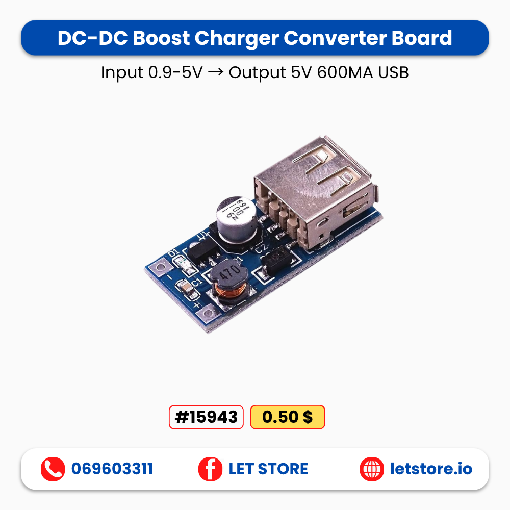 600MA USB. USB Boost 0.9-5V to 5V