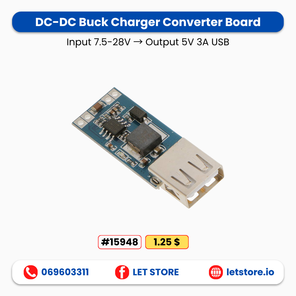 5V 3A USB USB Buck 7.5-28V to 5V 3A