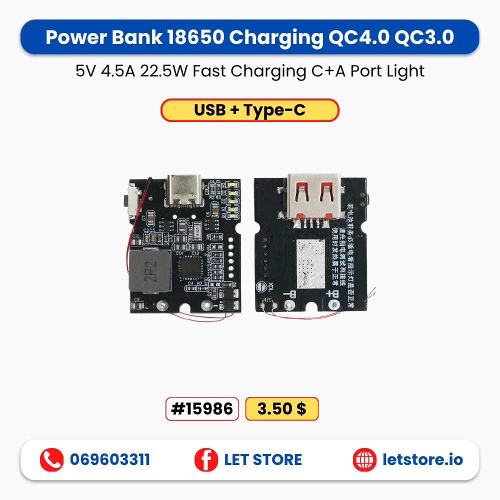 C+A Port Light 22.5W Fast Charging Power Bank