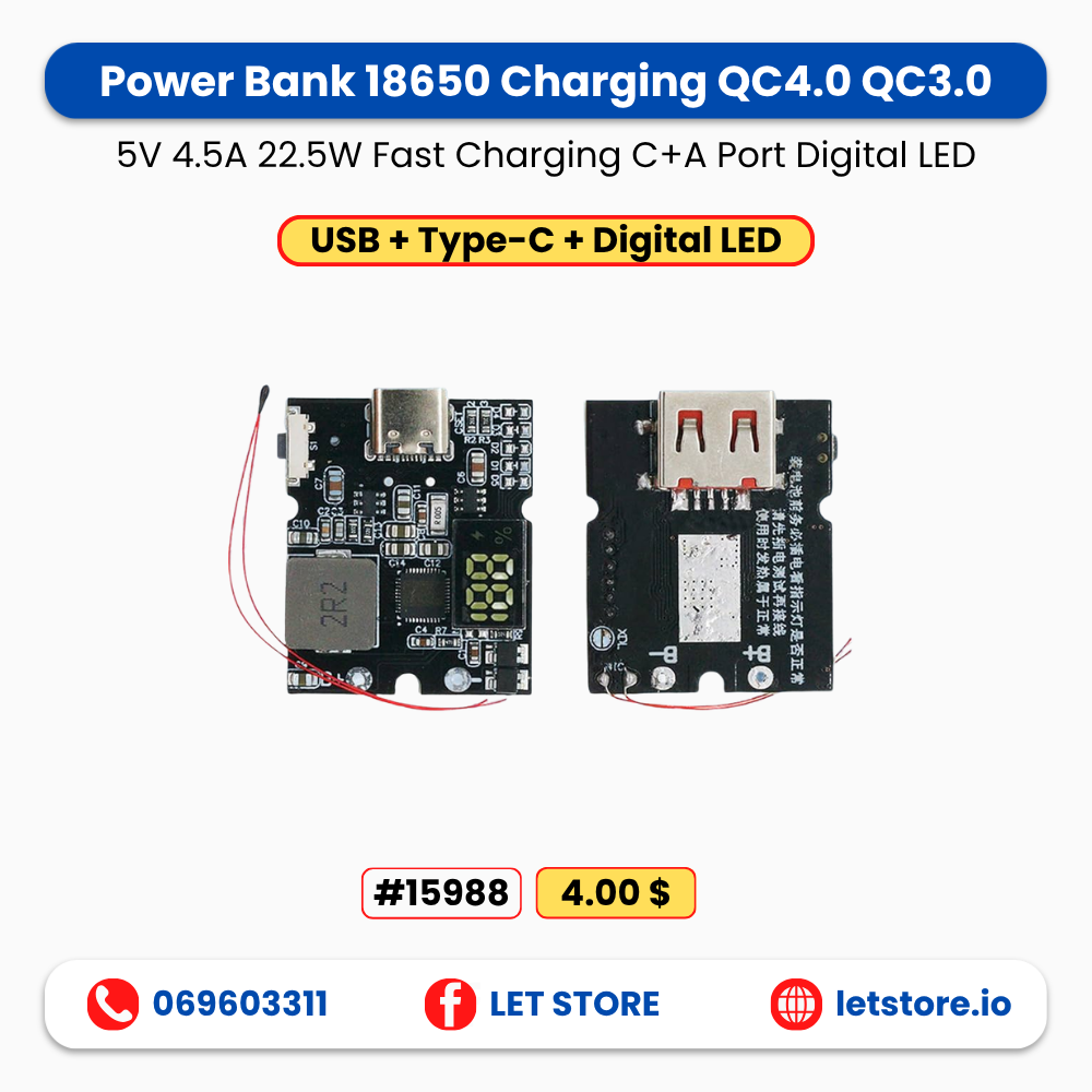 C+A Digital 22.5W Fast Charging Power Bank