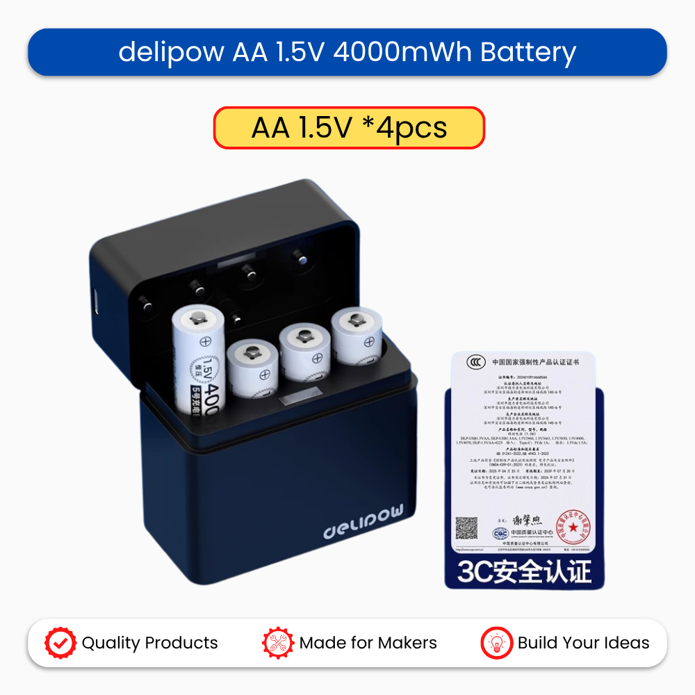 delipow 1.5V AA AAA + Charger