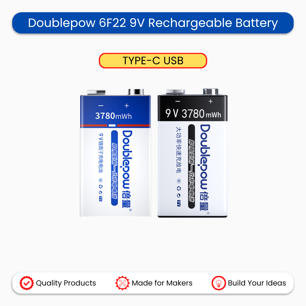 Doublepow 6F22 9V Battery