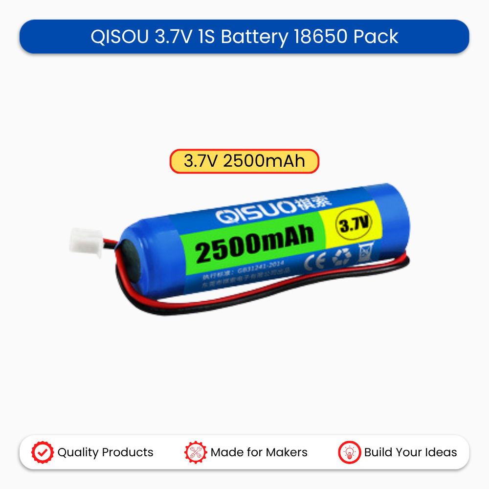 QISOU 3.7V 1S Battery 18650 Pack