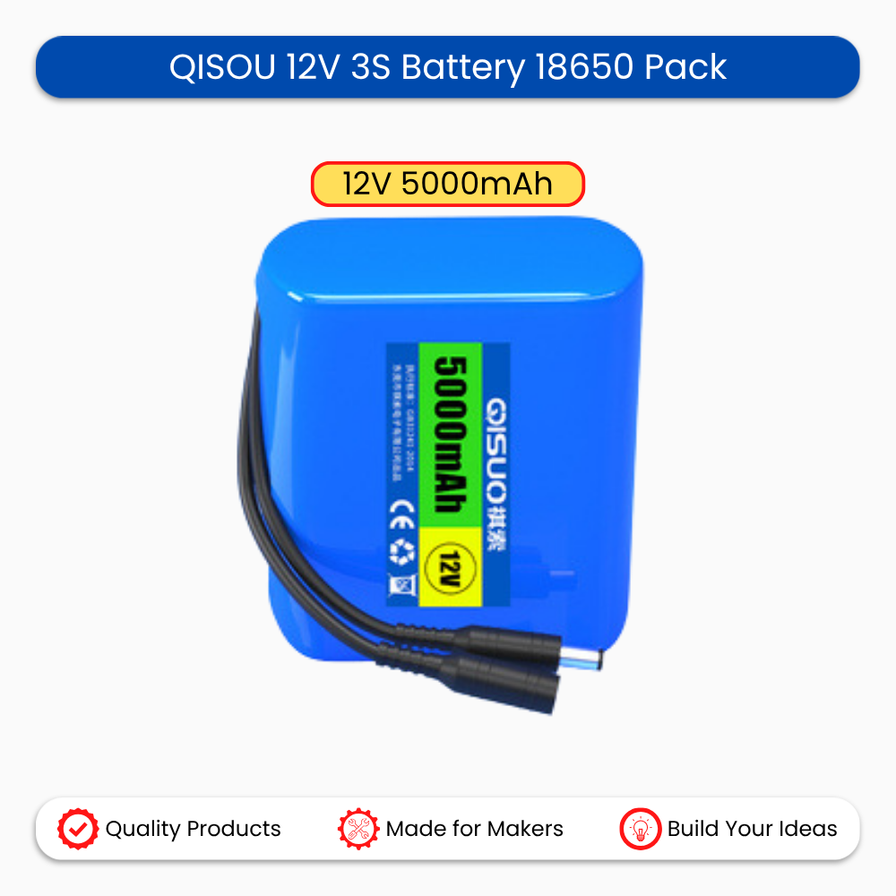 QISOU 12V 3S Battery 18650 Pack