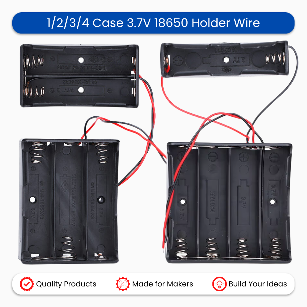 Case 3.7V 18650 Holder Wire