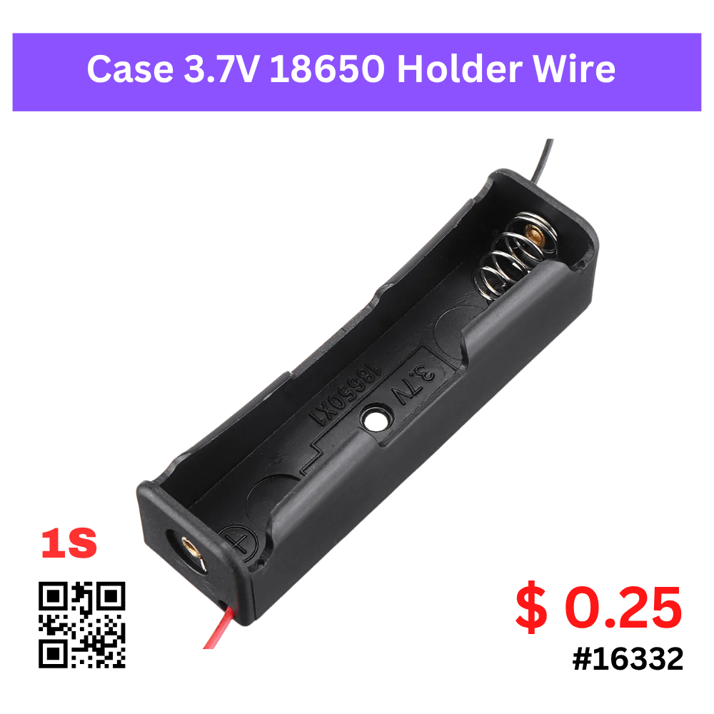 Case 3.7V 18650 Holder Wire