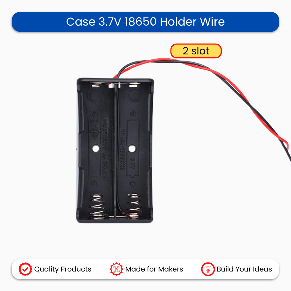 Case 3.7V 18650 Holder Wire