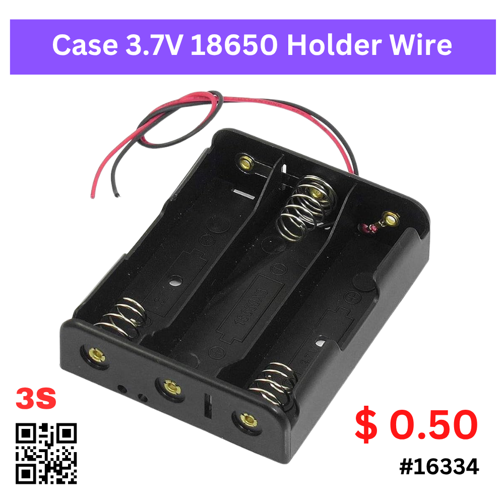 Case 3.7V 18650 Holder Wire