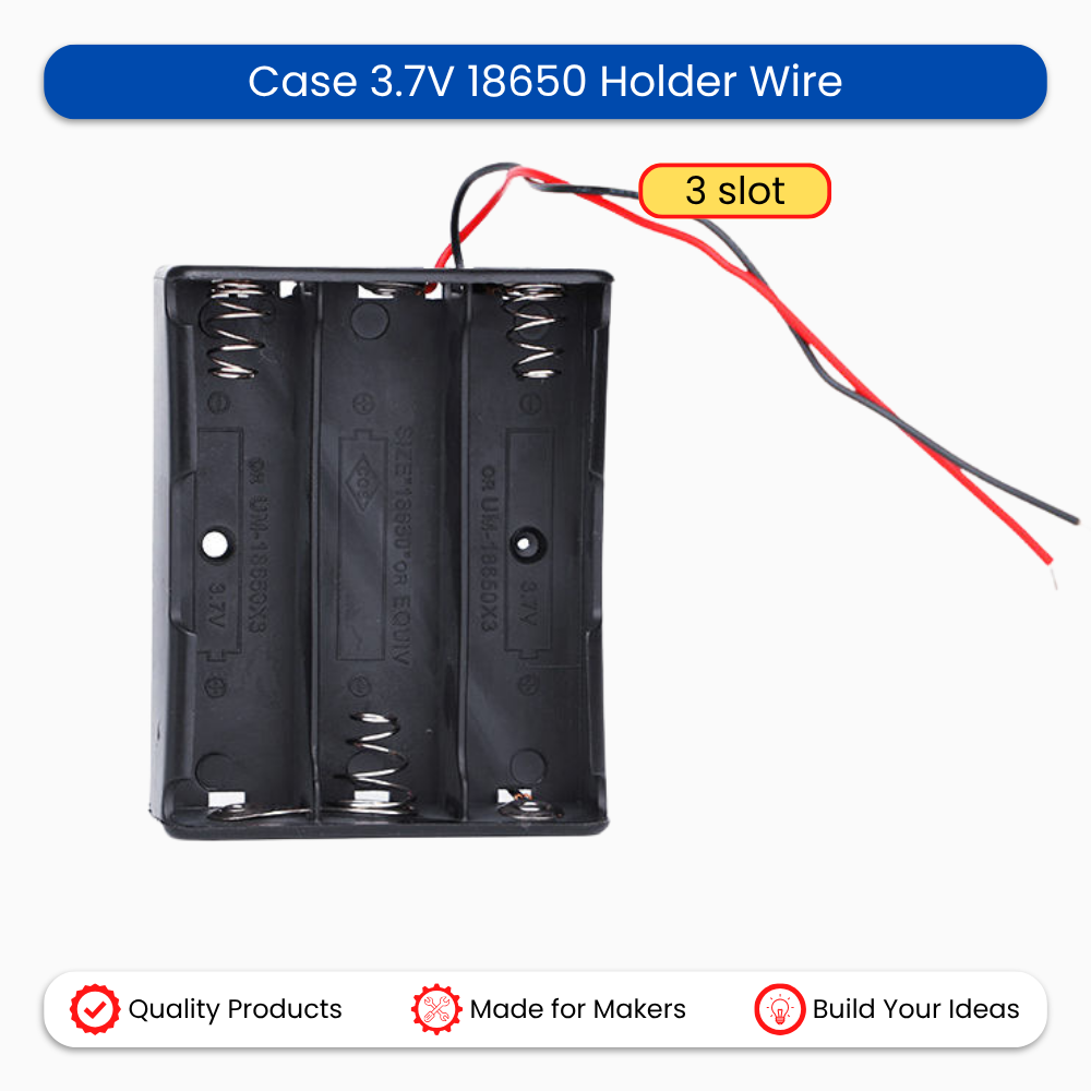 Case 3.7V 18650 Holder Wire