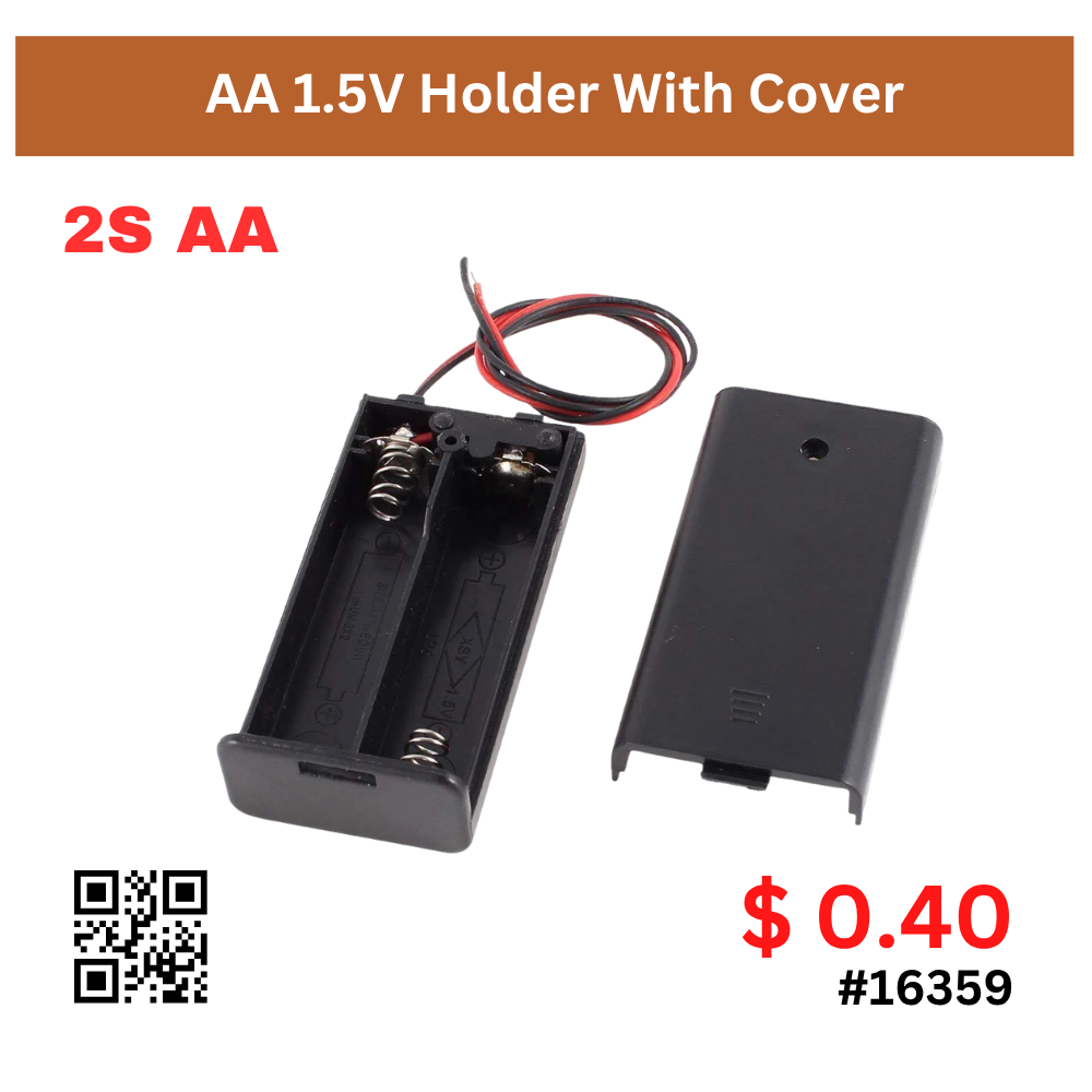 AA 1.5V Holder With Cover