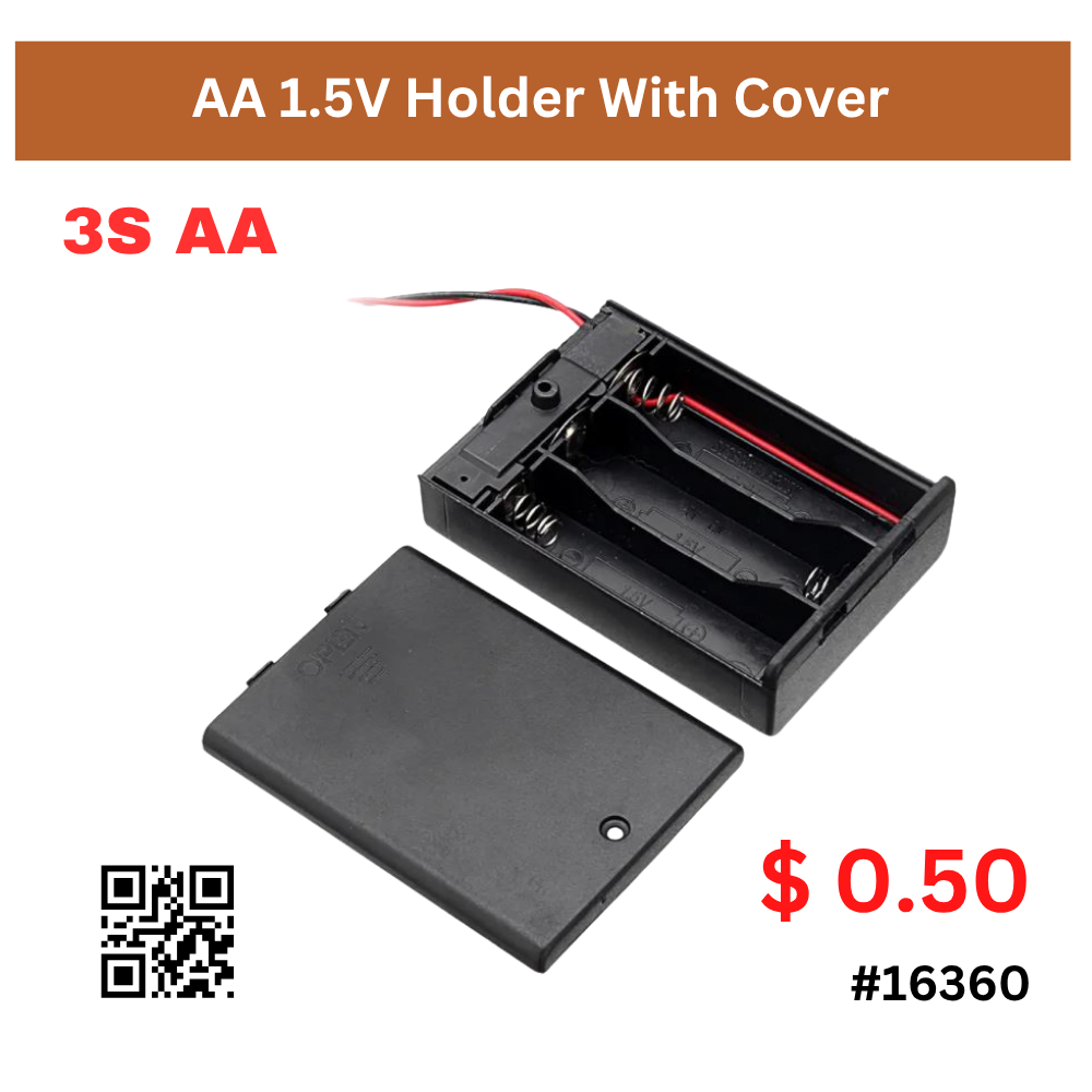 AA 1.5V Holder With Cover