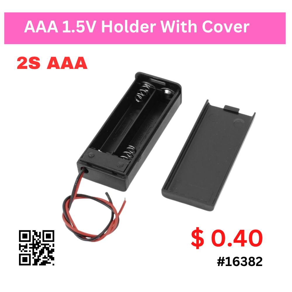 AAA 1.5V Holder With Cover