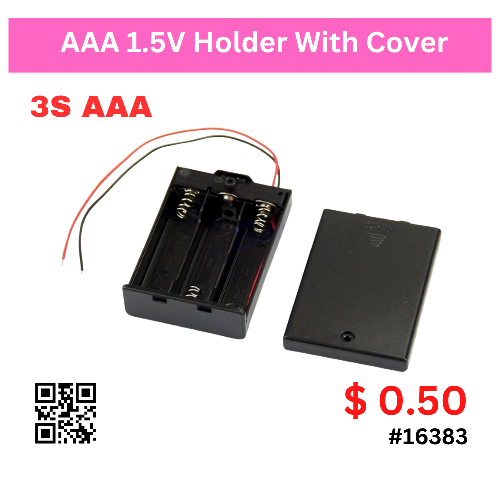 AAA 1.5V Holder With Cover
