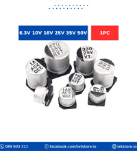 1PC SMD 6.3V 10V 16V 25V 35V 50V Electrolytic Aluminum