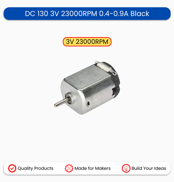 DC 130 3V 23000RPM 0.4-0.9A Black