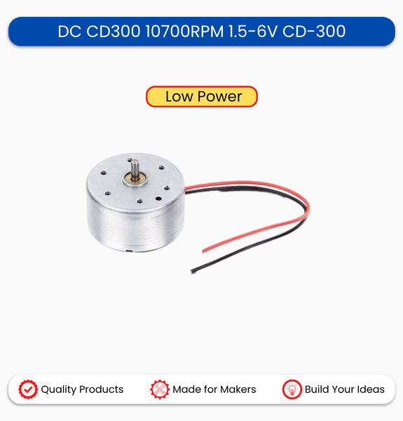 DC CD 300 10700RPM 1.5-6V CD-300 Low Power