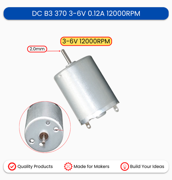DC B3 370 3-6V 0.12A 12000RPM
