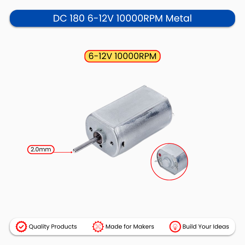 DC 180 6-12V 10000RPM Metal