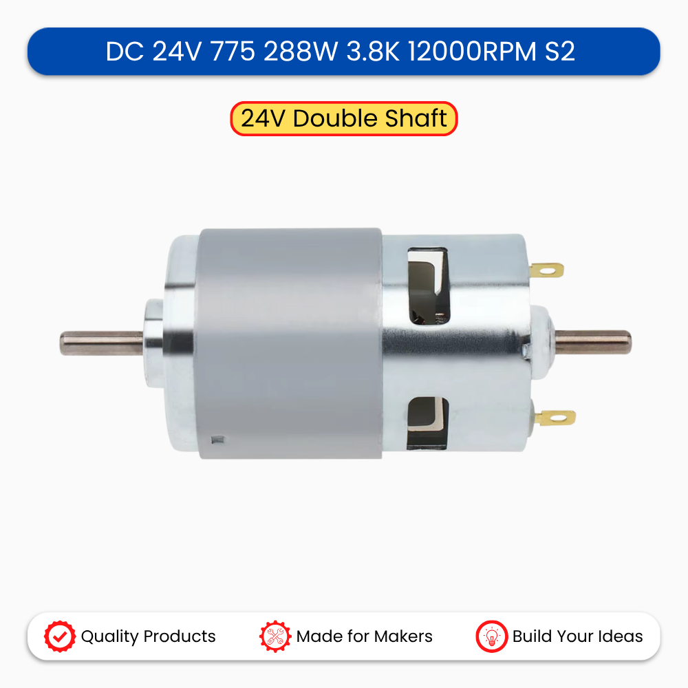 DC 24V 775 288W 3.8K S2 12000RPM