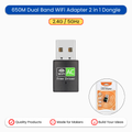 650M WiFi Adapter 2 in 1 Dongle