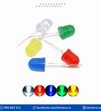10PCS LED F10 10MM Round Light Emitting Diode Red Blue Yellow Green White Color