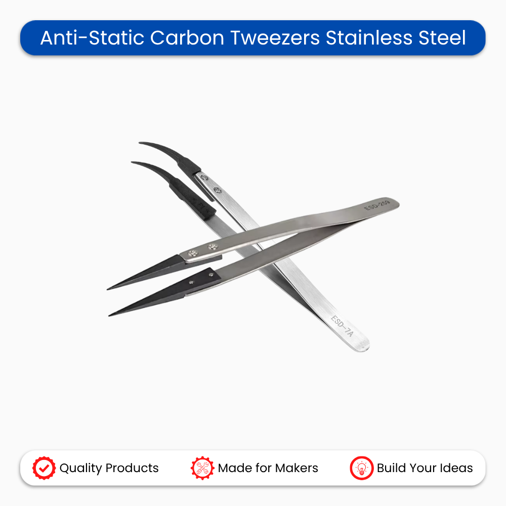 Carbon Tweezers Stainless Steel