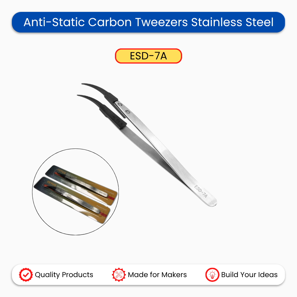 Carbon Tweezers Stainless Steel