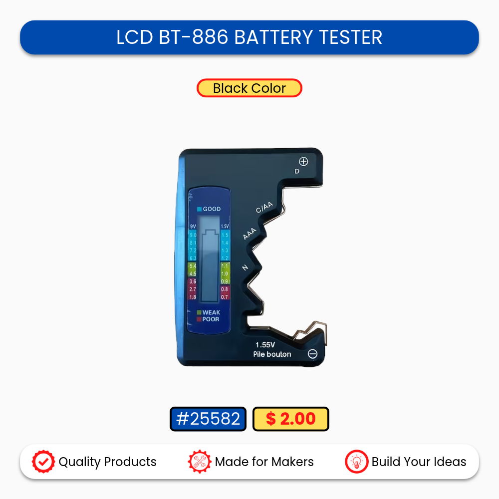 LCD BT-886 BATTERY TESTER