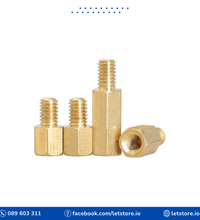 M3 Brass Single Pass Copper Pillar Hex Isolation Column Support Nut For PCB Board