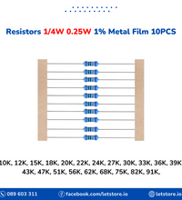 Resistor 10K-91K 1/4W 0.25W 1% Metal Film