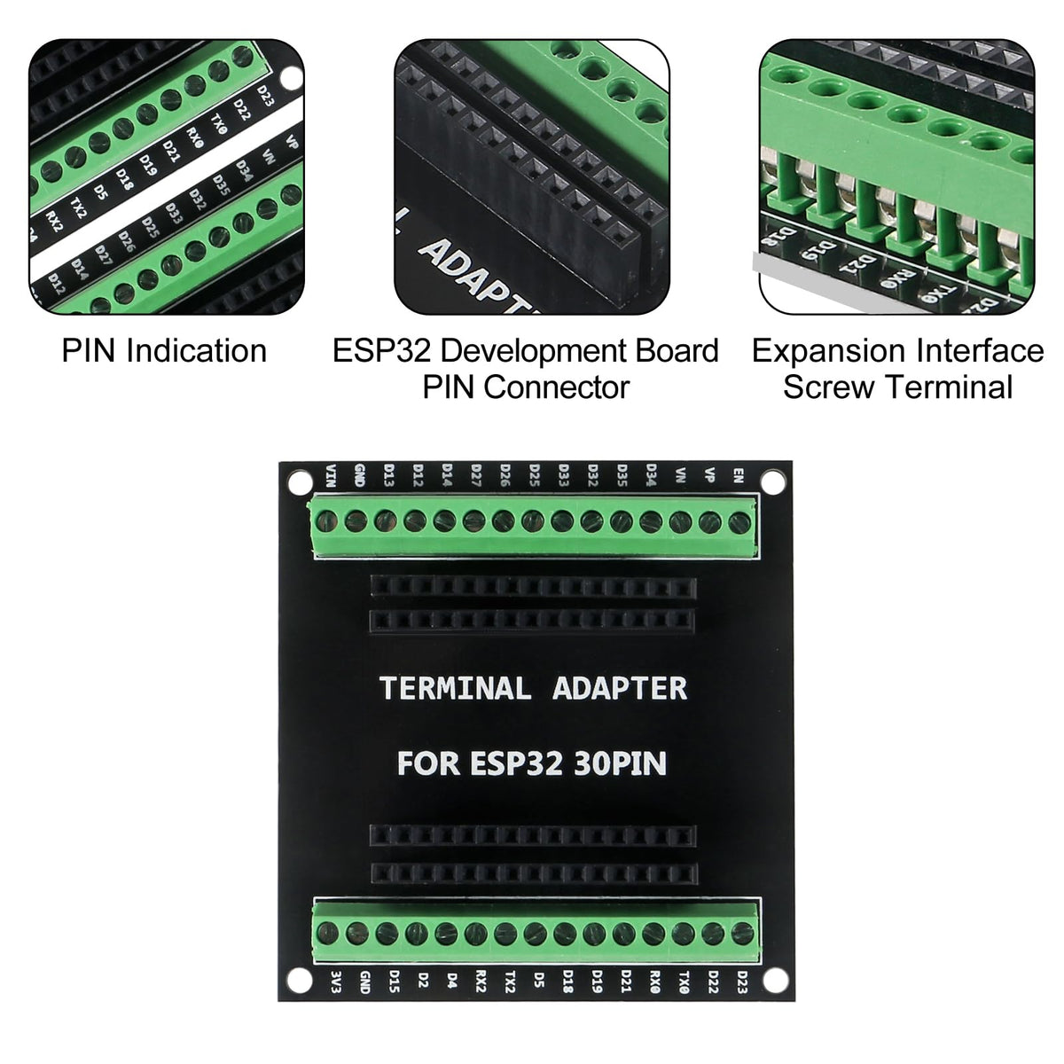 ESP32 Shield 30Pin Black