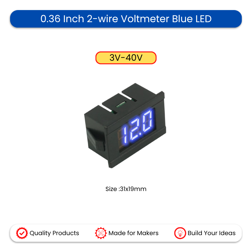 0.36 Inch 2-wire Voltmeter 2.5-40V